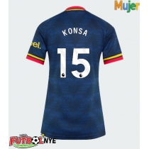Camiseta Arsenal Ezri Konsa #15 Visitante Equipación para mujer 2026-27 manga corta